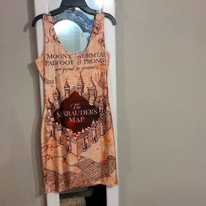 Harry Potter Marauder's Map dress